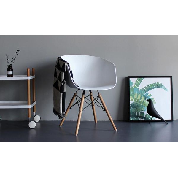 Nordic dining chair household desk backrest creative modern simple restaurant coffee negotiation plastic chair