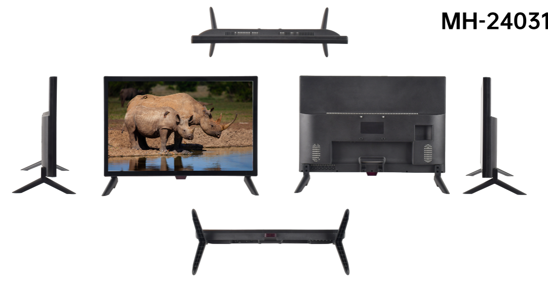 Дистанционное управление 24 дюймовый светодиодный телевизор DC 12V Multi Media Hotels Малый телевизор