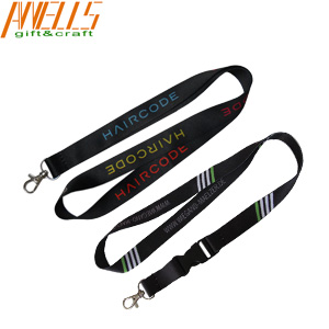 Employees Thick Woven Lanyards Entertainment Industries Blank Polyester Lanyards