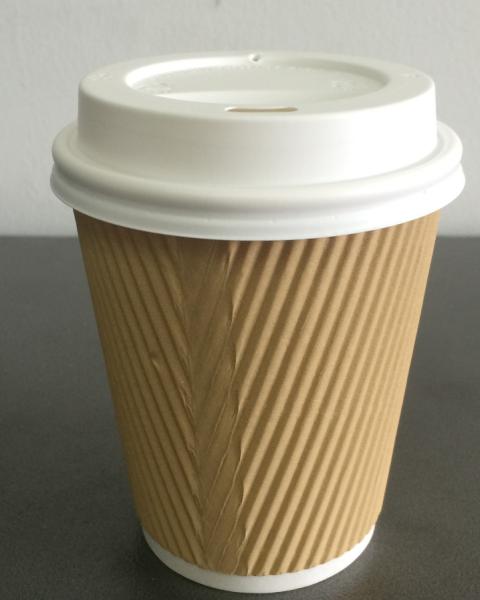 7/8/12/16/22 oz ripple wall paper cup cup for coffee, espresso, cortado, latte, cappuccino and tea, food grade safe