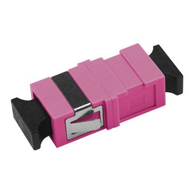 Único modo da flange curto simples do adaptador da fibra ótica do SC nenhum acoplador plástico da flange
