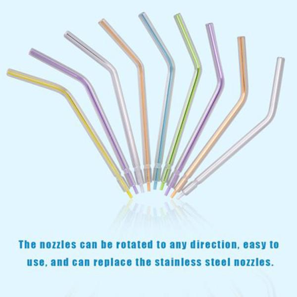 Colorful Dental Disposable Spray Nozzles Tips Disposable 3 Way Air Water Syringe Tips
