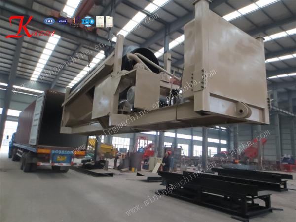 Equipamento de mineração portátil do ouro da planta aluvial diesel da lavagem do ouro de 400 T/hour