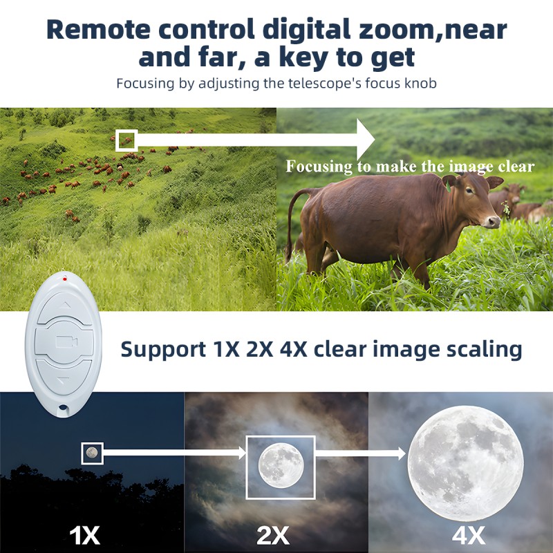 Newest 2K HD Digital Electronic Eyepiece for Microscope or Telescope Camera 5.0 Inch IPS Screen Video Recorder with WiFi
