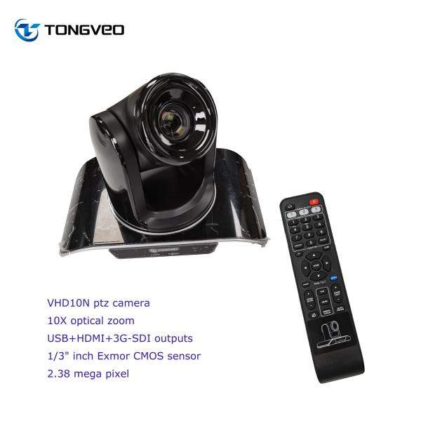 Full HD1080p 19200bps 10X Wide Angle PTZ Camera For Education