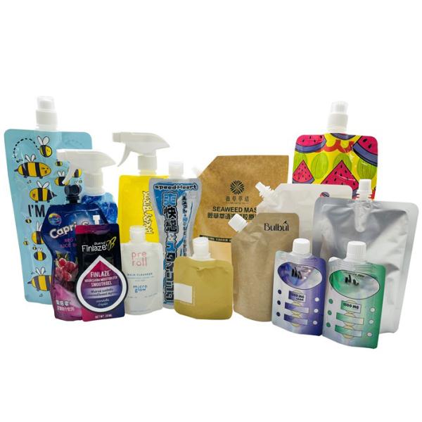 Customizable Spout Pouch Packaging for Cosmetics Lotion Shampoo Liquid