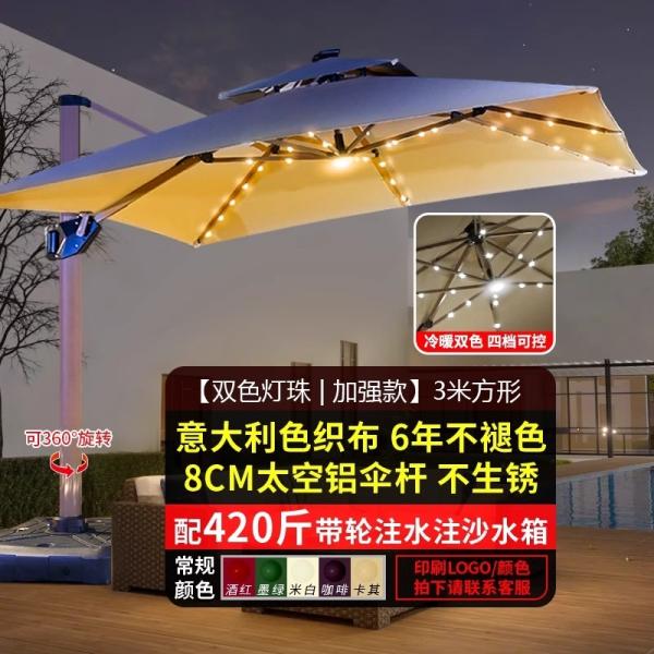 Outdoor Patio Umbrella Large Garden Sunshade For Terrace Balcony Courtyard And Open Spaces Roman Style