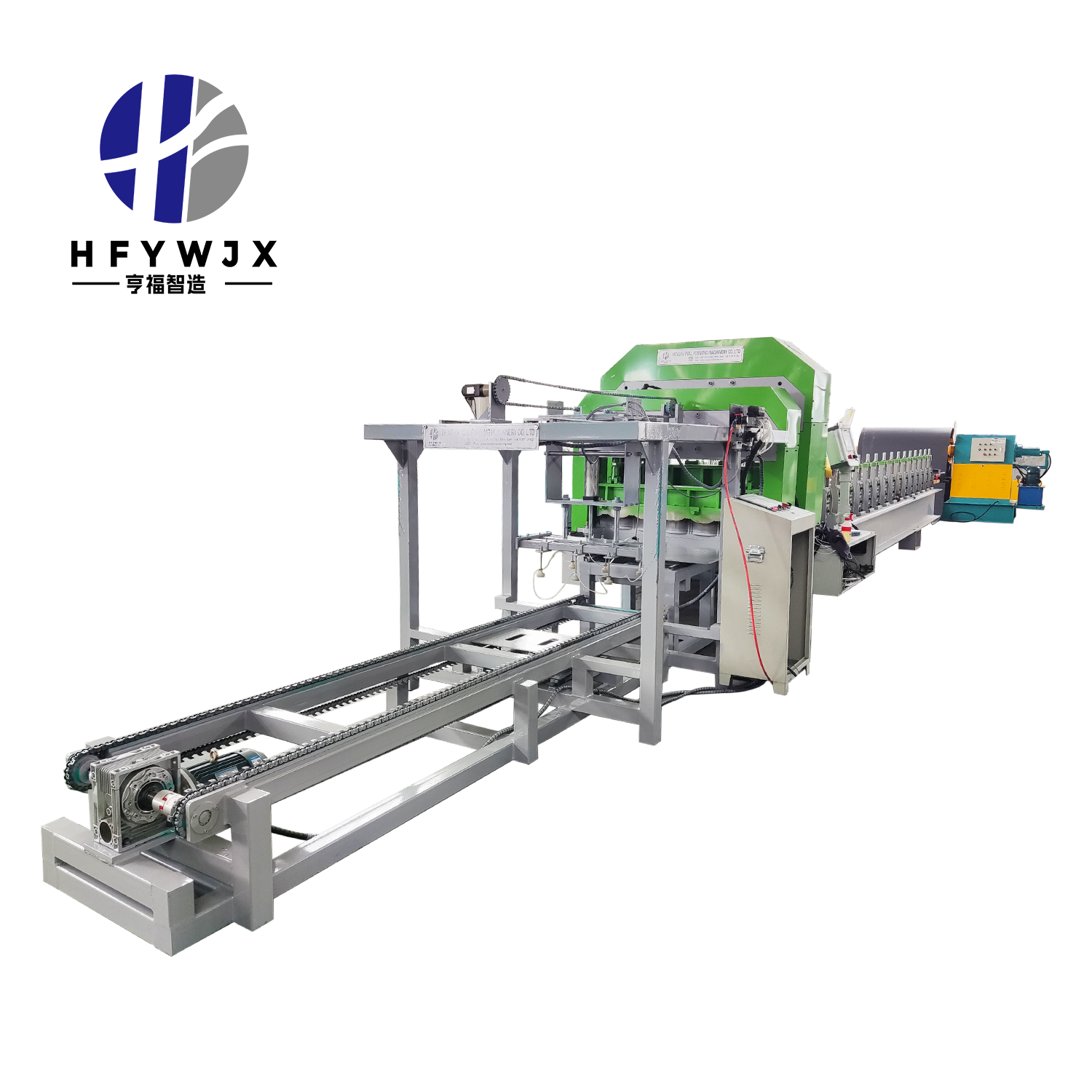 1110 Glazed Tile Production Line with 16 Roll Forming Stations, 11kw Servo Motor, and PLC Control for High Output