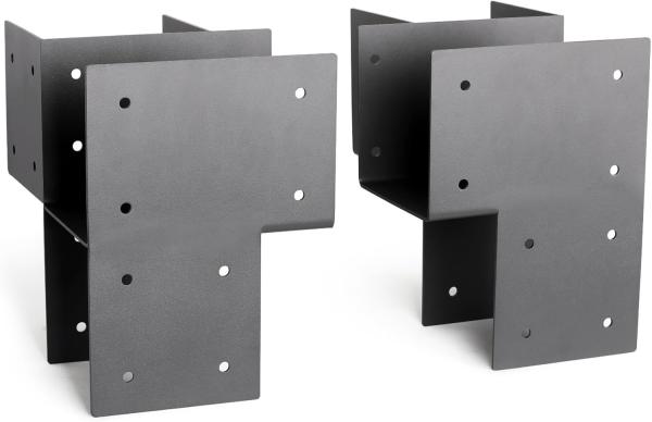 Heavy-Duty Steel Post Caps Tie Bracket For Connecting Wood Gazebo Deck Patio Post Wood Beams Bracket Metal Material