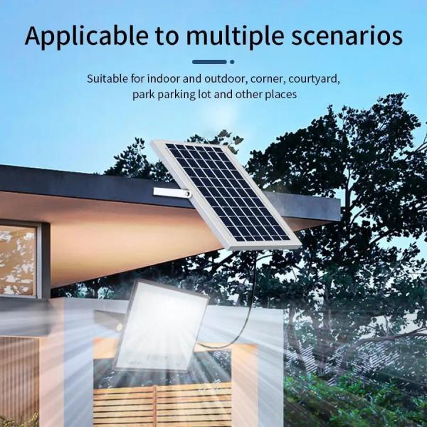 Lens highlighting garden spotlights solar powered flood light remote control