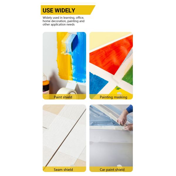 Color-Coding White Labeling Tape  Writeable Surface For Warehouse & Office Organization