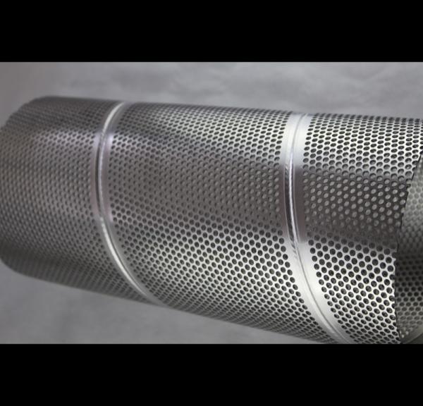 316 316L Perforated Stainless Steel Exhaust Tubing Welded Punched Heat Resisting