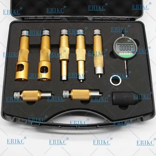 ERIKC E1024007 Lift Measuring Instrument Common Rail Injector Nozzle Washer Space Testing Tools Sets For BOS Denso