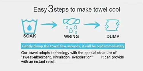 KILINE Custom Ice Towel Soft Breathable Chilly  Microfiber Towel For Yoga Sport Running Gym Workout Camping