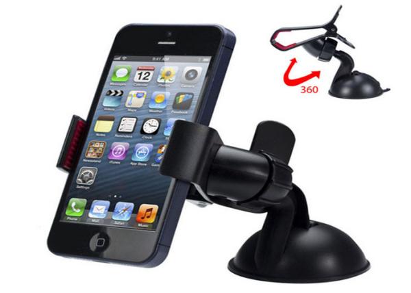 Universal 360 Degree Car Mobile Phone Holder , Car Mount For Iphone 5 6 Plus Galaxy Note