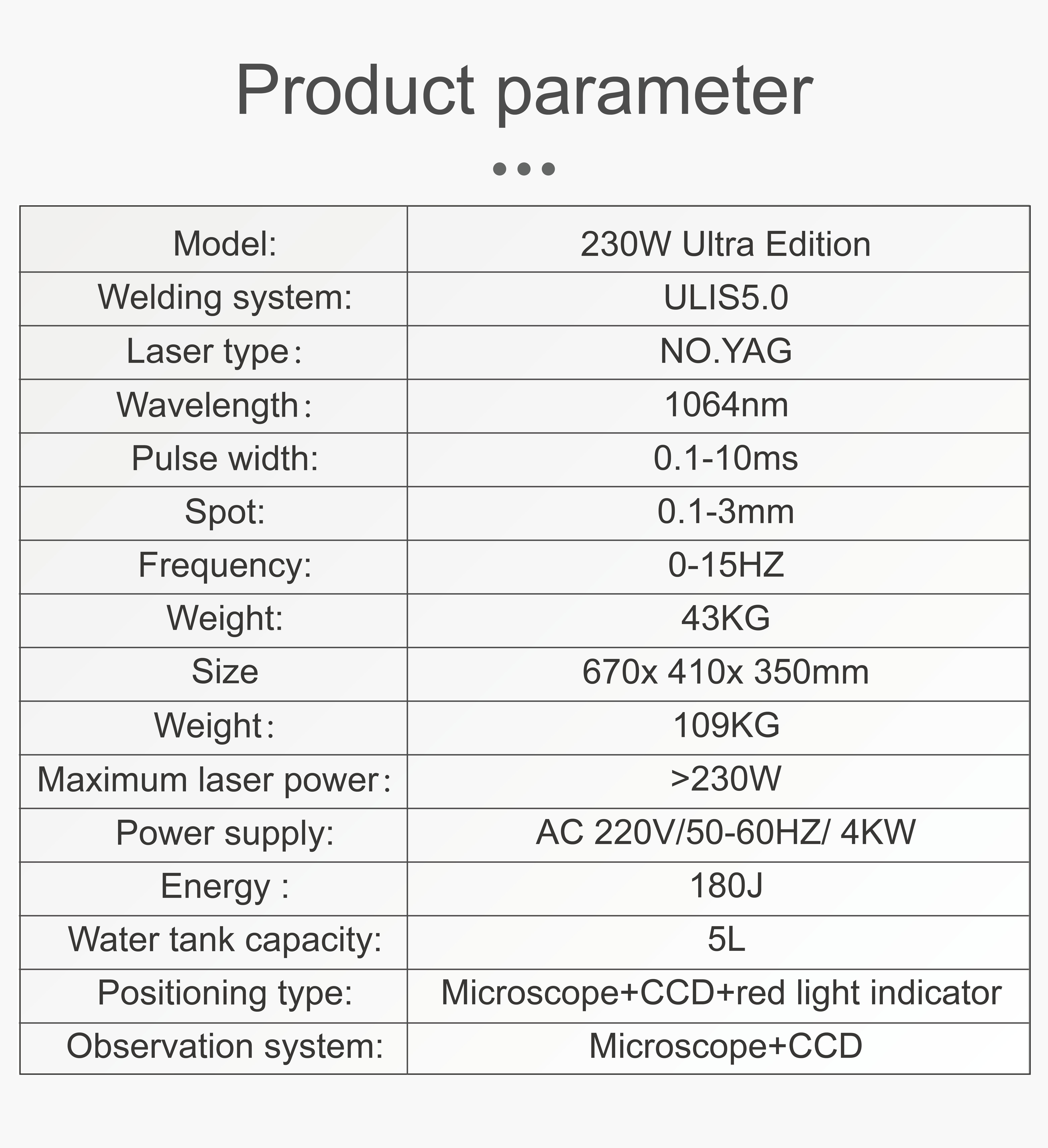 230W Laser Welder Machine
