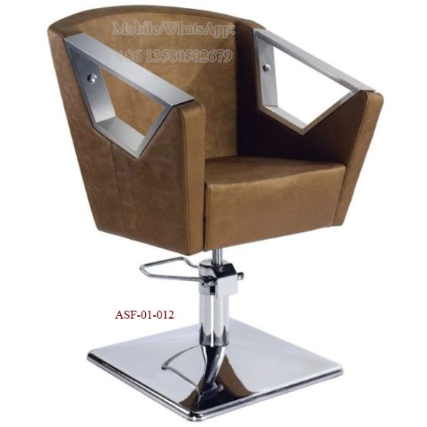 ASF-01-012Powerful Hydraulic System Beauty Equipment Stainless Steel Armrest Styling Chair