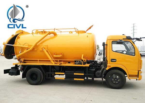 4X2 10cbm Sewage Suction Truck Tank Volume 10m3 / 10000L 160hp Euro 2 Standard