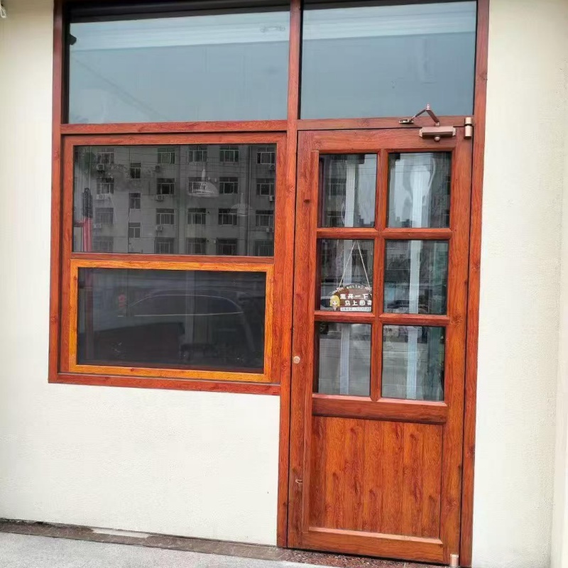 Modern Aluminum Vertical Foldable Door Window Combination Thermal Insulation Double Glass Soundproof Bifold Window Commercial