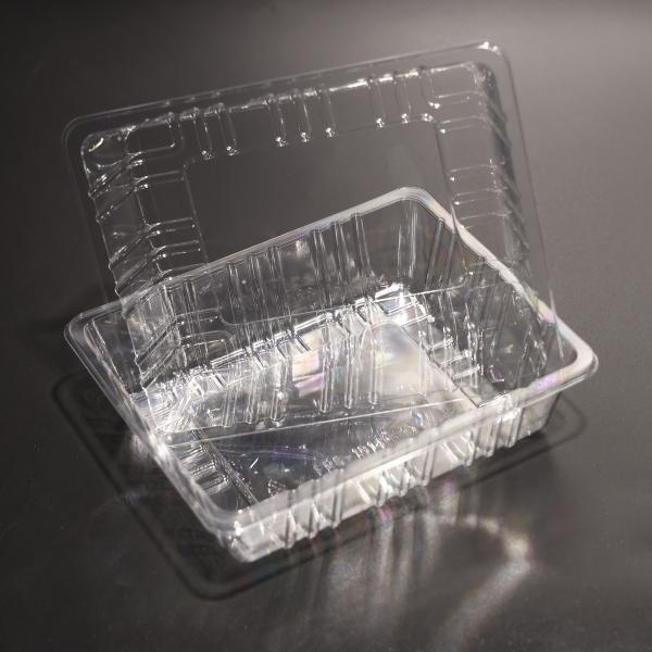 Taça de alimentos em plástico livre de BPA empilhável Taça descartável eco-friendly PET com vedação