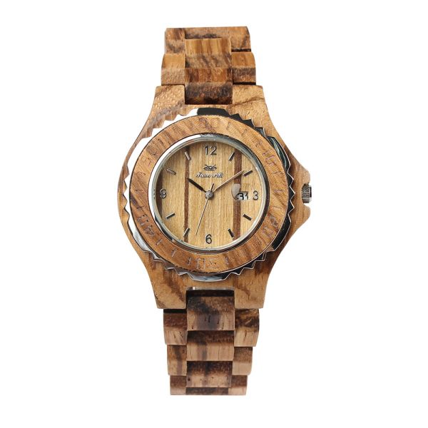 Wooden-Style Men's Quartz Watch · Featuring Japanese Miyota Movement
