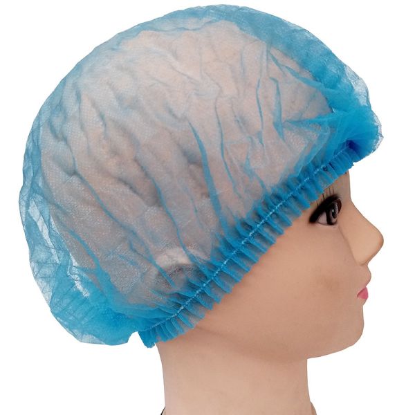 Non Woven Disposable Head Cover , Disposable Bouffant Surgical Caps
