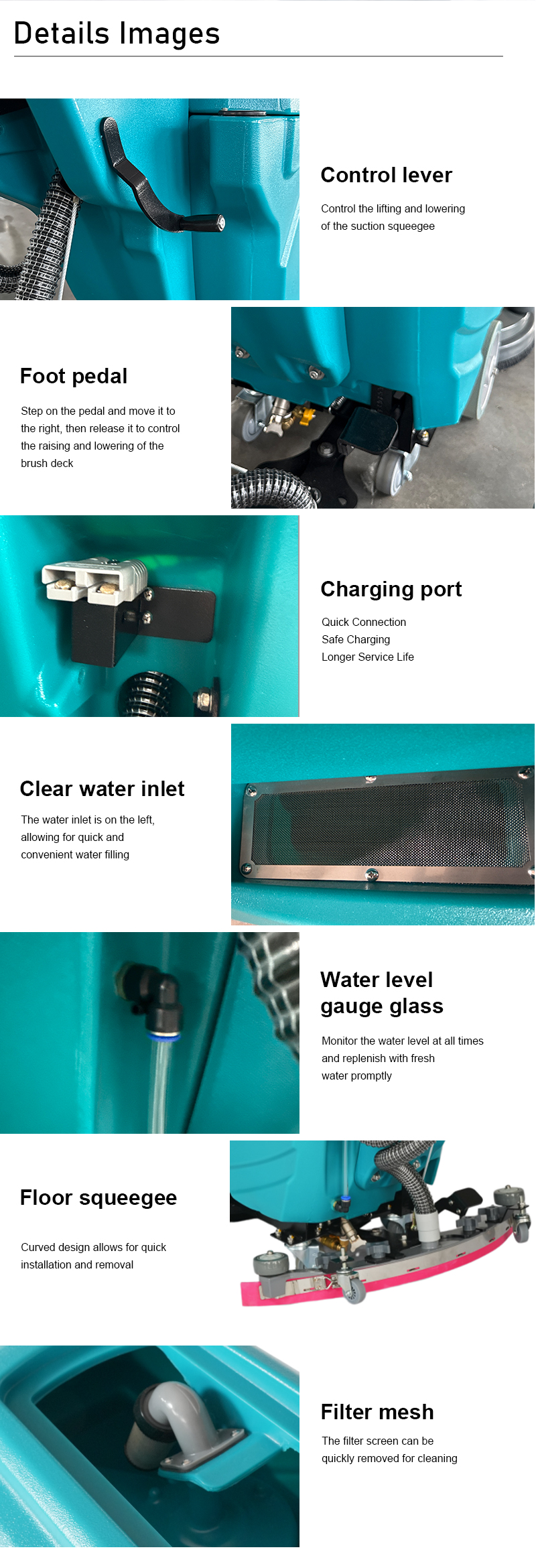 High Quality Electric Floor Scrubber CE Certification Commercial Cleaning Equipment Suitable for Factory Warehouse