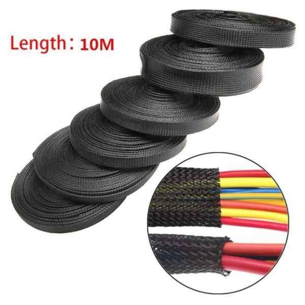 Abrasion Resistant Braided Nylon Sleeve Nylon Expandable Braided Sleeving