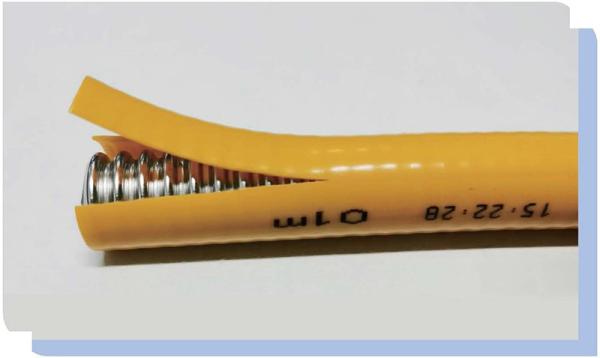 Liquefied Gas SS 304 Flexible Hose , OD 18.5mm Stainless Steel High Pressure Hose