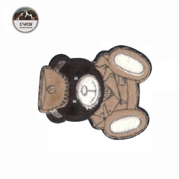 Cute bear towel embroidery patches iron sew on kids clothes#L30020