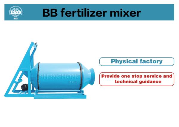 BB Mixer de fertilizantes com processo à prova de choque em 2 etapas, intervalo de mistura 10-60 kg, controlo PLC
