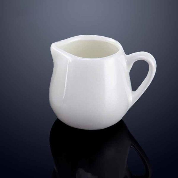 White Coffee Milk Creamer Pitcher Porcelain Small Serving Sauce