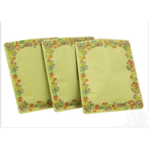 Le côté du cristal trois d'or a scellé des sachets en plastique pour l'oeil/masque facial, écologiques