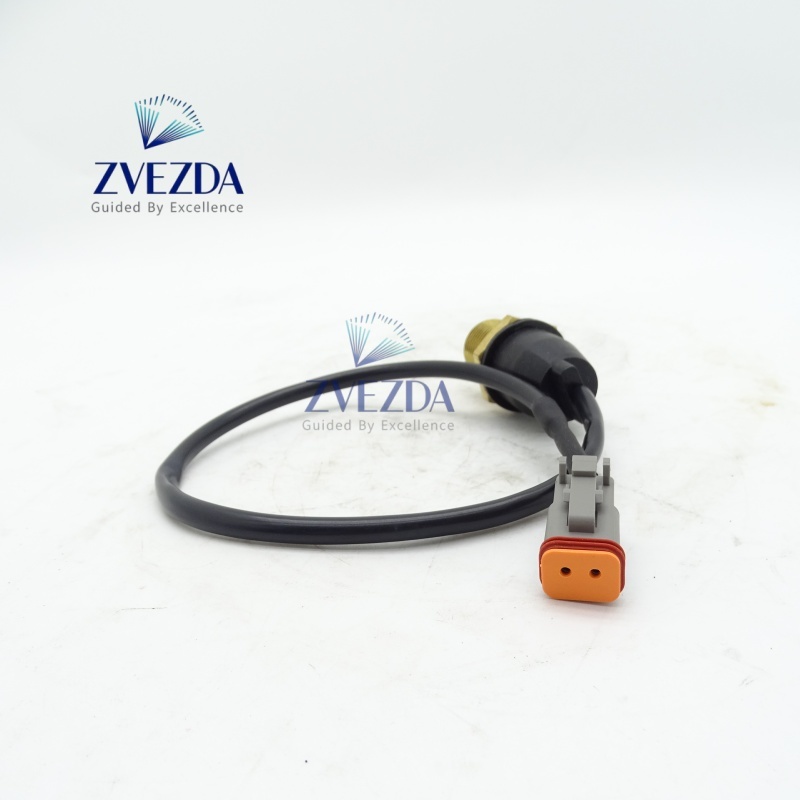 ZVEZDA Hydraulic Oil Temperature Excavator Sensor Spare Parts With Wire Harness