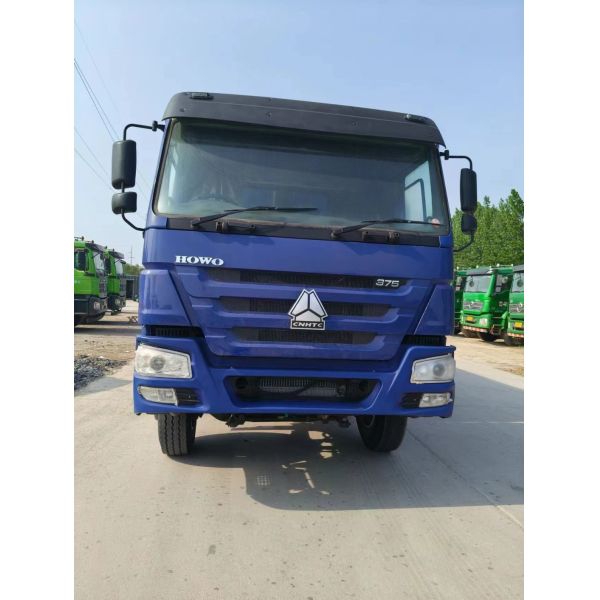 Used HOWO Tipper Truck 8X4 Dark Blue Euro3 for Heavy Duty Dump in Urban Construction