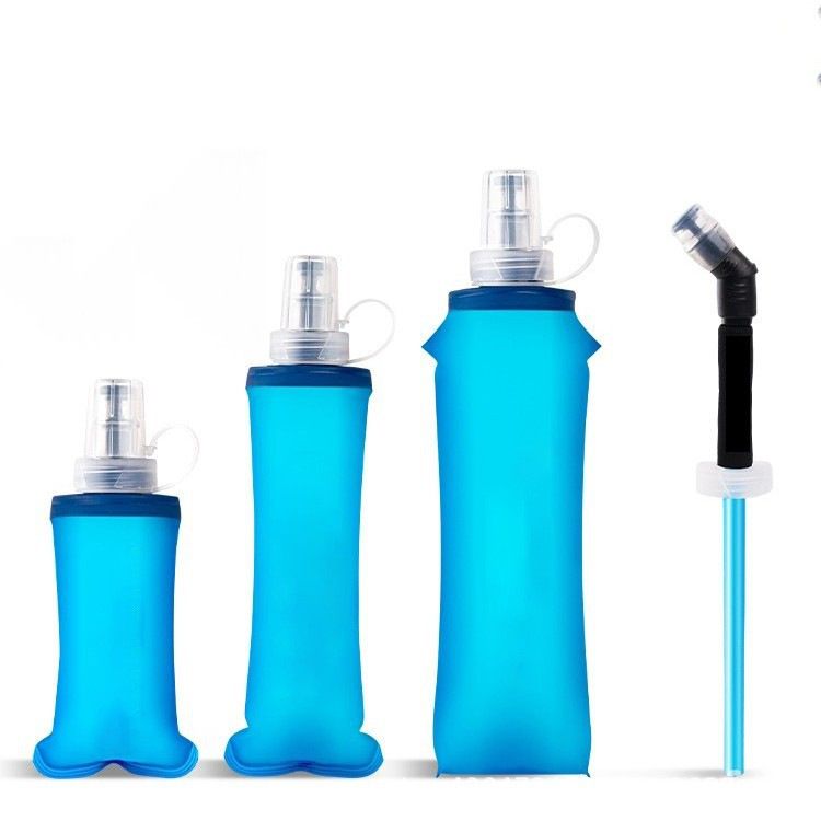 Factory Direct Silicone Foldable Water Bottle for Outdoor Running - Cycling &
