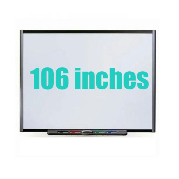 106 Inch Smart Interactive Whiteboard with 4K Resolution and Bluetooth Connection for Conference Rooms