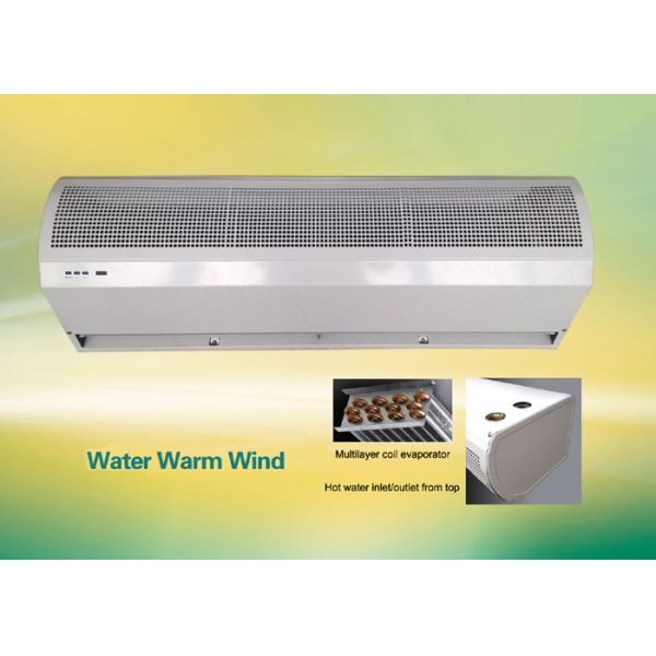 2024 Водяной источник испаритель вентилятор катушка серии нагретый воздушный занавес для 1 м, 1,5 м, 2 м дверь