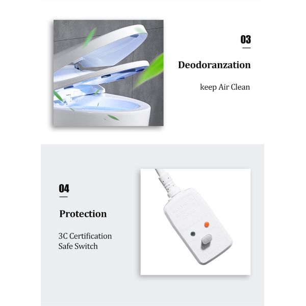 Hot Selling Sanitary Ware Intelligent Seat Heating Ceramic Automatic Smart Toilet