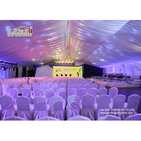 Стенок ПВК 2000 человек шатер партии белых на открытом воздухе с украшением для партии