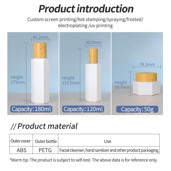 Botellas de cosméticos recargables de PP / acrílico Botella de perfume cuadrada de 100 ml Transparente a medida
