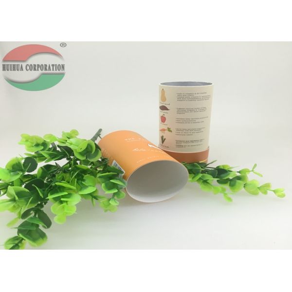 Большая трубка бумаги ЛЮБИМЦА картона Крафт упаковывая с горячим штемпелюя апельсином