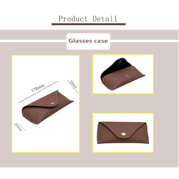 Случай 178x74x35mm Eyeglass жесткой кожи ODM розовый