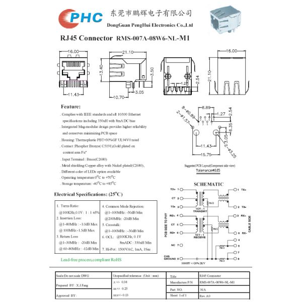 100 НИЗКОПРОБНЫЙ 1x1 Fpc Zif разъем 10/без СИД RMS-007A-08W6-NL-M