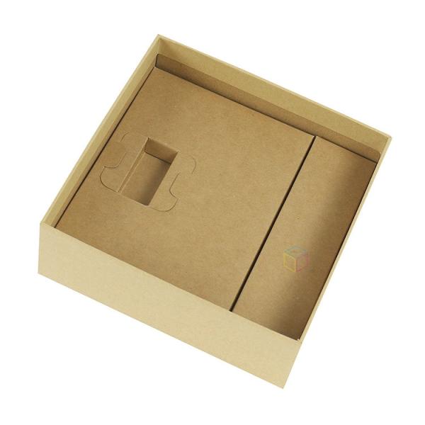 Rectangle Gold Foil Matte Square Gift Box / Flat Folding Cardboard Gift Boxes