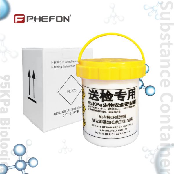 Medical Sample Transport UN3373 UN2814 Container For Biological Samples Incorporating Sealed Secondary Packaging To Facilitate Safe And Secure Sample Handling