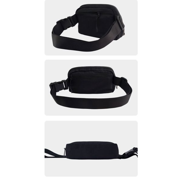 Unisex Casual Sports Waist Bags Crossbody Chest Bag With Adjustable Strap