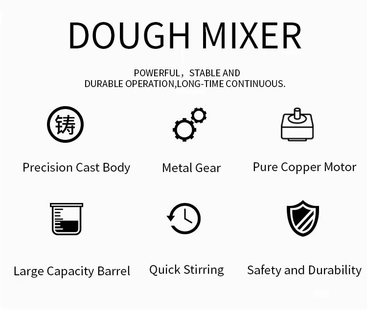 Bread Pizza Small Dough Mixer Machine Commercial SS 10+ Speeds