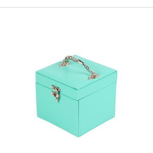 Portable PU Leather Travel Jewelry Box Organizer with Customizable Multi-layer