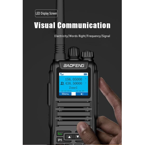 Baofeng DM-1701 DMR Direct Connection Walkie Talkie with UV Double Segment and Digital-analog Compatibility Two Way Radio